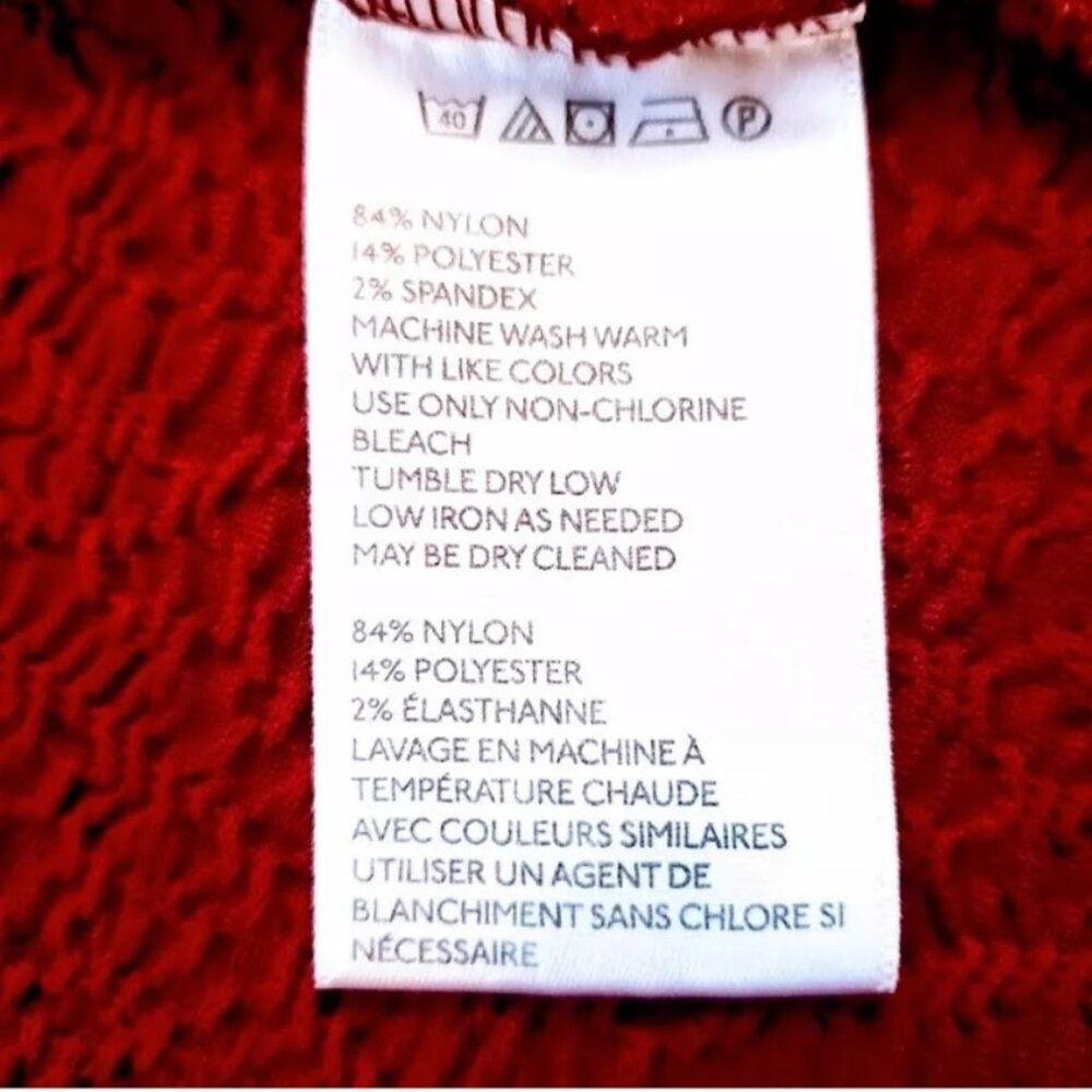URBAN OUTFITTERS / SILENCE + NOISE Dress, Red Nylon Sleeveless Boho Casual, M - Picture 9 of 14